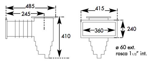 skimmer para piscians