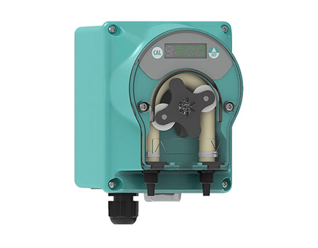 Peristaltic pH regulating pump BSV QS-pH. Flow rate 1.5 l/h. PH measurement range: 6 to 8 (sensitivity 0.1). One calibration point: pH7. BNC connector for pH electrode. Includes: - pH electrode - calibration solution - collar. NOTE: A separate collar is required for correct installation.