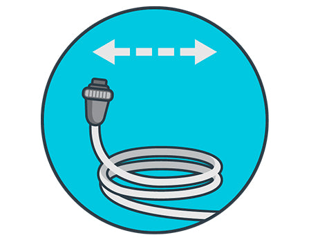 The cable length of the Carrera 30 is 18 metres. This cable length is recommended for in-ground and above-ground pools up to 12 metres long.