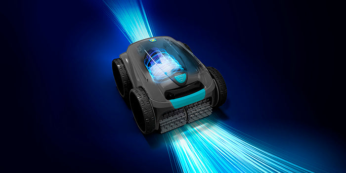 The engineers at Zodiac have pioneered the implementation of cyclonic suction in their pool cleaners. Cyclonic suction technology creates a high-powered vortex inside the filter, which keeps dirt in suspension, preventing it from sticking to the filter walls and clogging, thus maintaining cleaning performance.